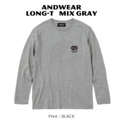 画像1:  LONG-T MIX GRAY