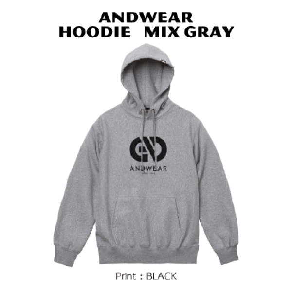 画像1: HOODIE MIX GRAY (1)